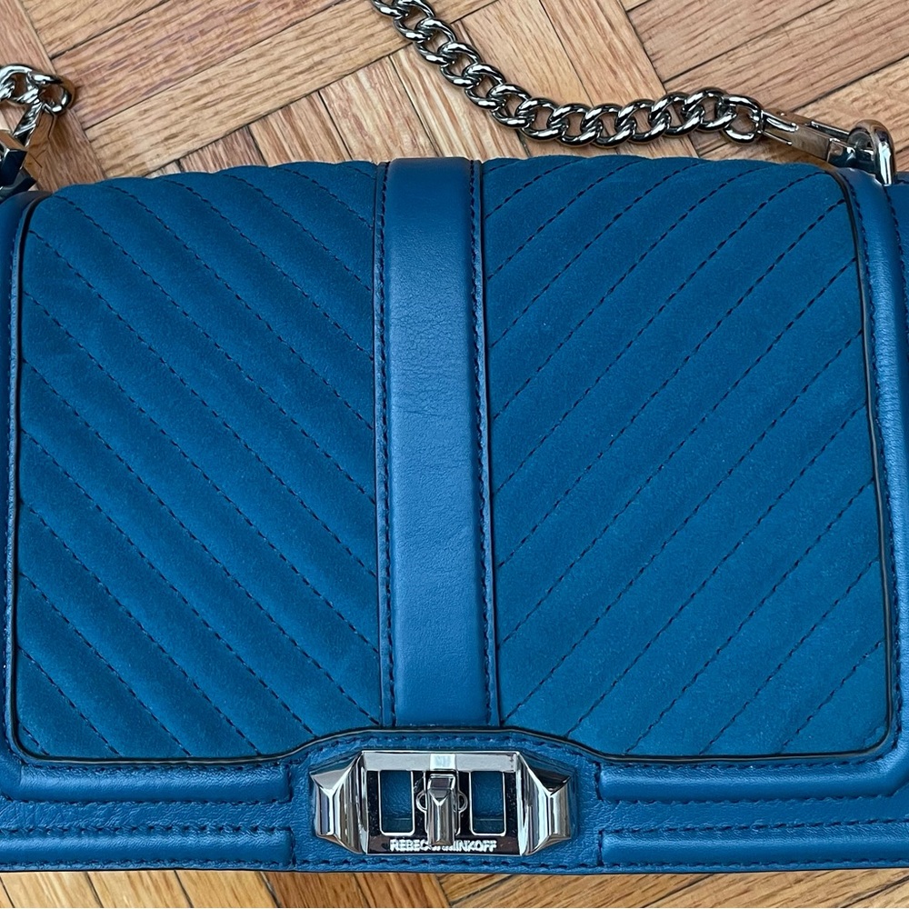 Rebecca Minkoff crossbody bag (deep ocean blue color) Barely worn!